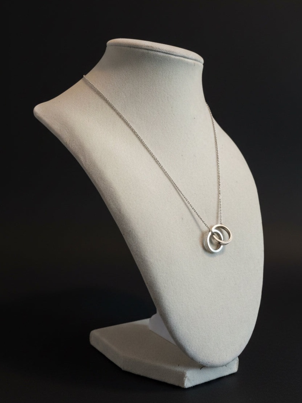 ⭐️ Tiffany & Co. 1837 Interlocking Circles Pendant Necklace, 15.9”